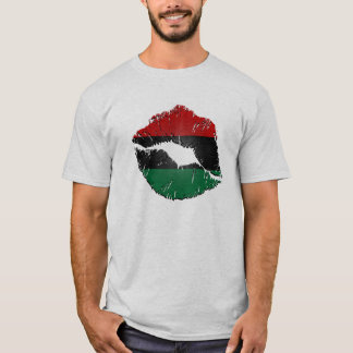 Afrikansk amerikanflaggaläppar tee