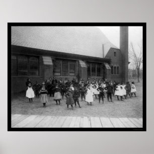 Afrikansk amerikangrundskolan lurar 1900 poster