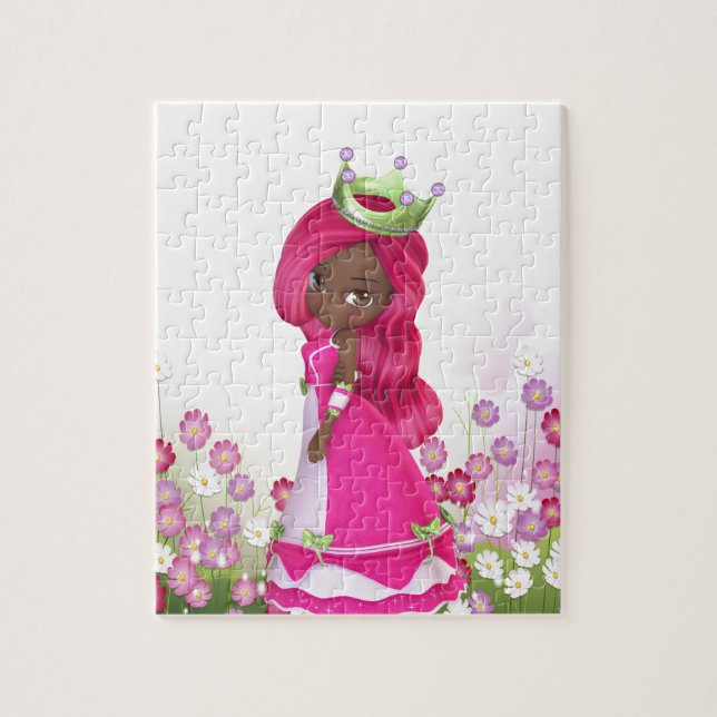 Afrikansk amerikanPrincess Pussel (Vertikal)