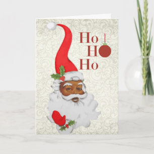 Afrikansk amerikanSanta julkort Helgkort