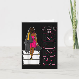 Afrikansk amerikansk afo Black Girl Studenten Cl o Kort