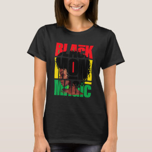 Afrikansk amerikansk Afro Mamma Black Mamma Magic T Shirt