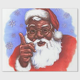 Afrikansk amerikansk Black Jultomten jul Presentpapper