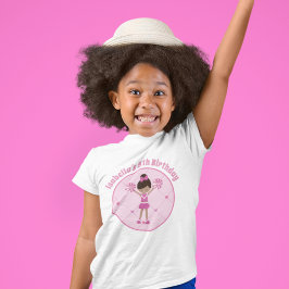 Afrikansk amerikansk Cheerledare Flick kalas T Shirt