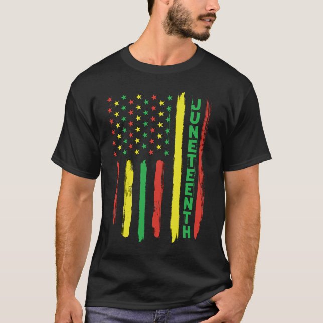 Afrikansk amerikansk design för svart historik, Äl T Shirt (Framsida)