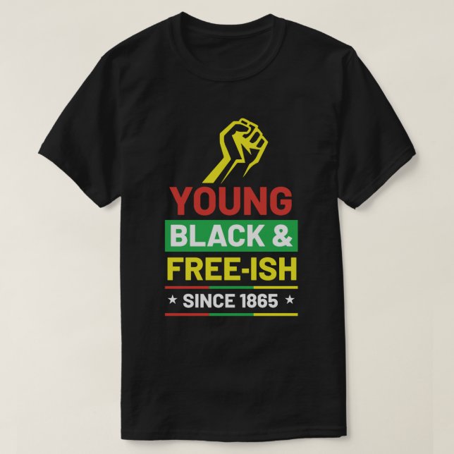 Afrikansk amerikansk design för svart historik Äls T Shirt (Design framsida)