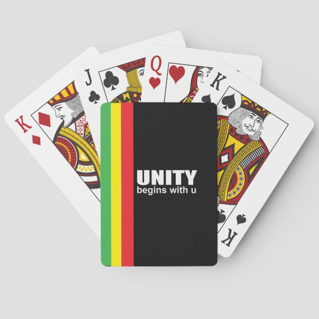 Afrikansk amerikansk enhet casinokort (Baksidan)