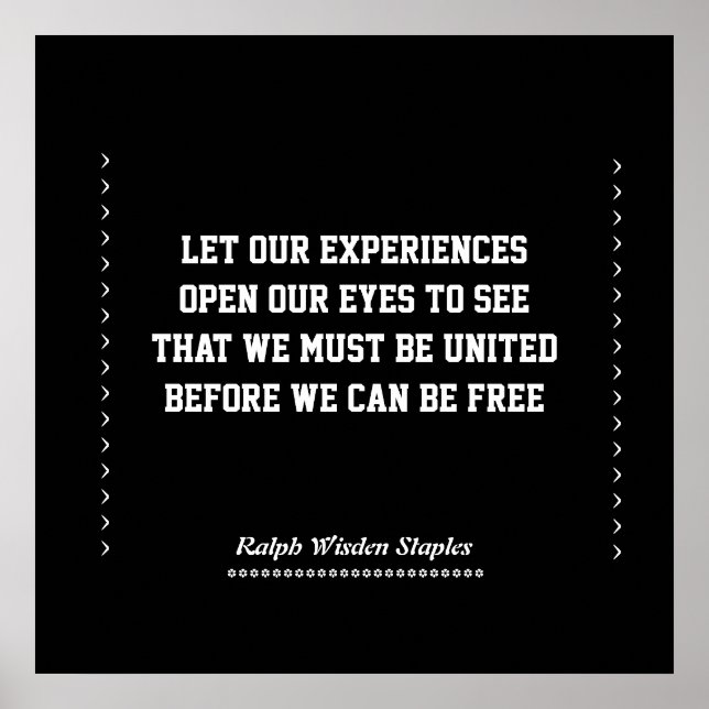 Afrikansk amerikansk erfarenhet poster (Framsidan)