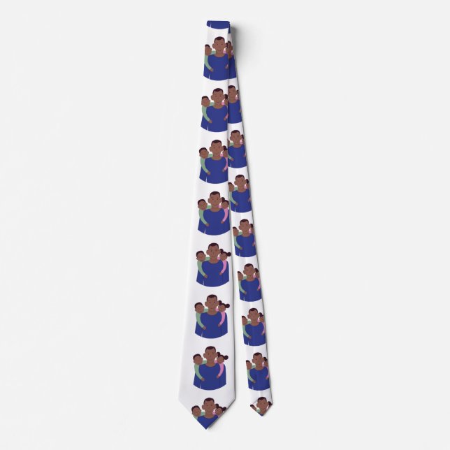 Afrikansk amerikansk Fars dag Neck Tie Slips (Framsida)