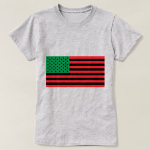 Afrikansk amerikansk Flagga (med möjlighet att läg T Shirt