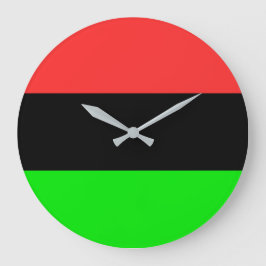Afrikansk amerikansk Flagga Stor Klocka