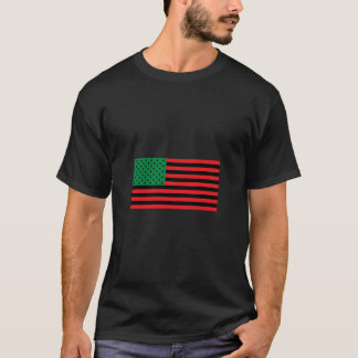 Afrikansk amerikansk Flagga T Shirt