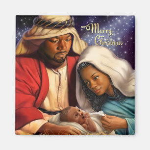 Afrikansk amerikansk Heliga - julgranar Magnet