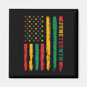 Afrikansk Amerikansk historia Junetonde Flagga 186 Magnet