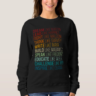 Afrikansk amerikansk inspirationshistorik t shirt