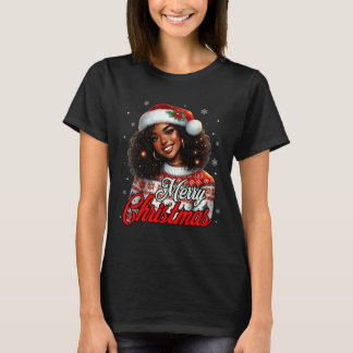 Afrikansk amerikansk jul, svarta kvinnor Mamma T Shirt