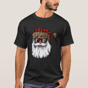 Afrikansk amerikansk Jultomten Black jul Leopa T Shirt