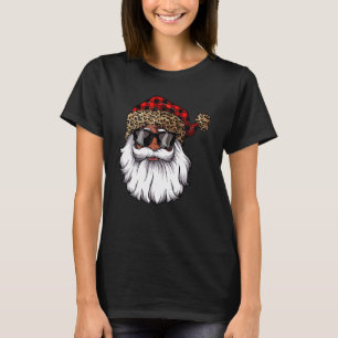 Afrikansk amerikansk Jultomten Black jul Leopa T Shirt