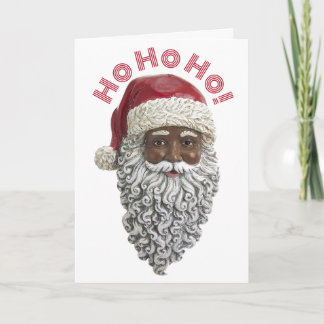Afrikansk amerikansk Jultomten God jul Kort