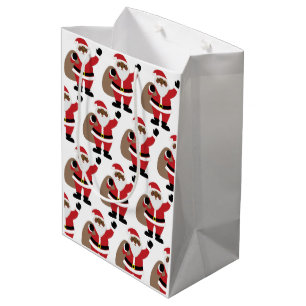 Afrikansk amerikansk Jultomten God jul Medi