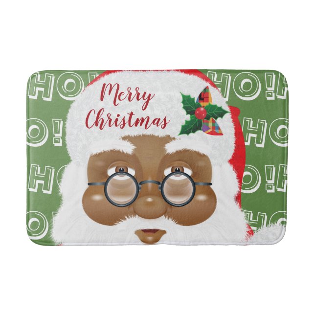 Afrikansk amerikansk Jultomten-jul, Helgdag Badrumsmatta (Framsidan)