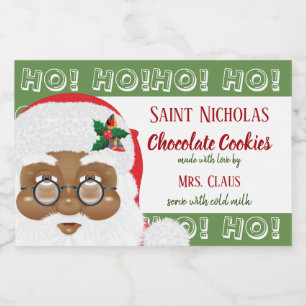 Afrikansk amerikansk Jultomten-jul, Helgdag Mat Etiketter