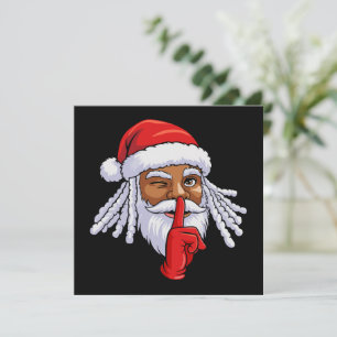 Afrikansk amerikansk Jultomten jul, Party Decor Inbjudningar