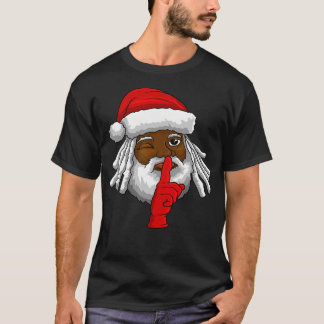 Afrikansk amerikansk Jultomten jul, Party Decor T Shirt