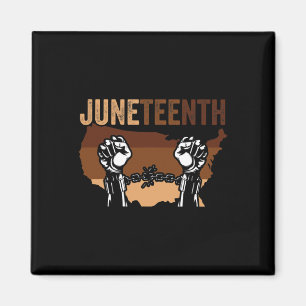 Afrikansk amerikansk junelfte Afrikas svarta histo Magnet