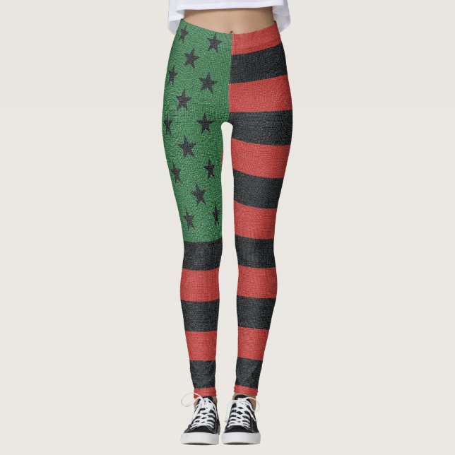 Afrikansk amerikansk juntonde lag leggings (Framsida)