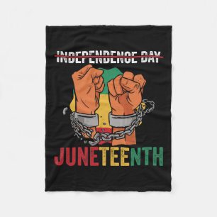 Afrikansk amerikansk juntonde svarta historie måna fleecefilt