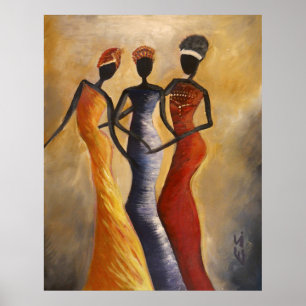 Afrikansk amerikansk konst bild poster