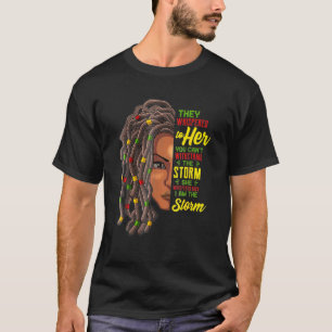 Afrikansk amerikansk kvinna jag är Storm Black His T Shirt
