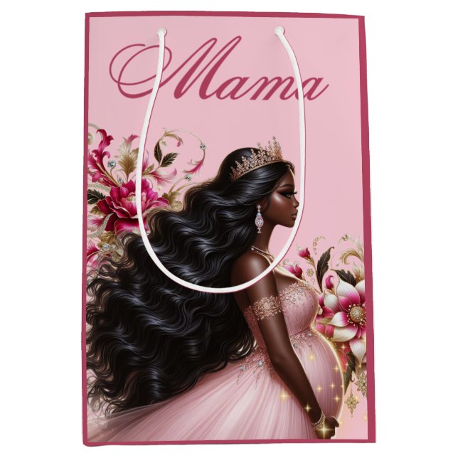 Afrikansk amerikansk Mamma att vara Rosa och Guld (Framsidan)