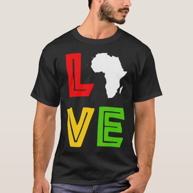 Afrikansk amerikansk månad vid Svarta världshistor T Shirt (Framsida)