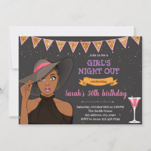 Afrikansk amerikansk möhippa bachelorette Party Julkort