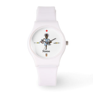 Afrikansk-amerikansk Nurse Watch Armbandsur