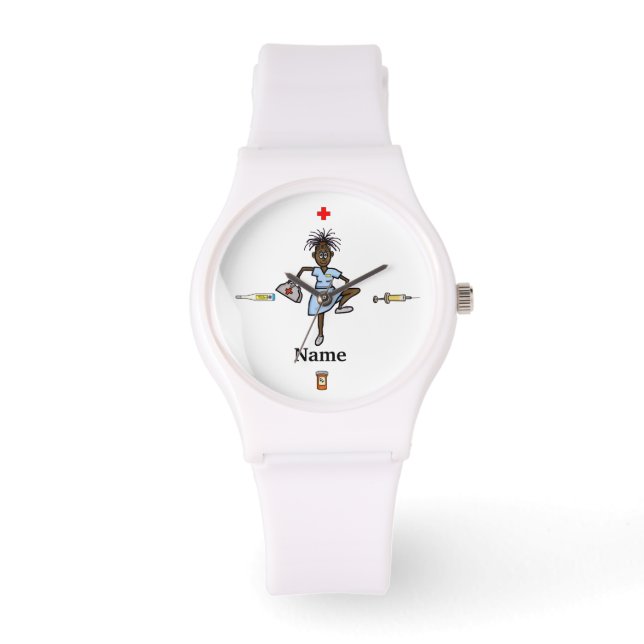 Afrikansk-amerikansk Nurse Watch Armbandsur (Framsida)