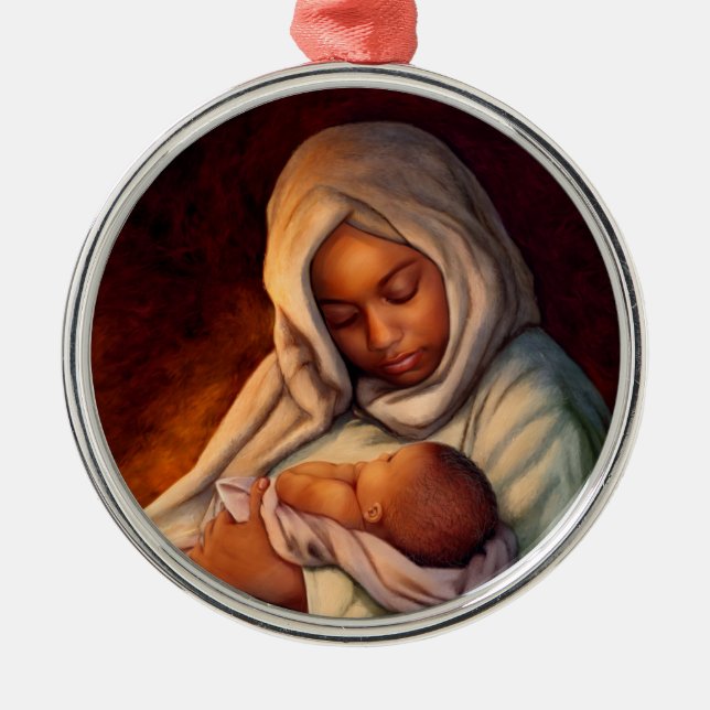 Afrikansk amerikansk nyhet Art julprydnader Julgransprydnad Metall (Framsidan)