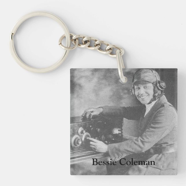 Afrikansk-amerikansk pilot Bessie Coleman Photo (Framsidan)