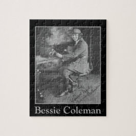 Afrikansk-amerikansk pilot Bessie Coleman Porträtt Pussel