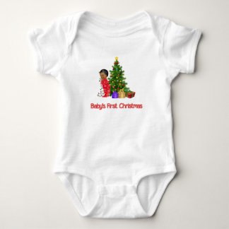Afrikansk amerikansk Pojke Första julT-Shirt T Shirt