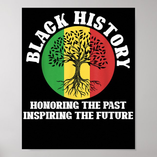 Afrikansk amerikansk Pride Bhm Heritage Black Hist Poster (Framsidan)