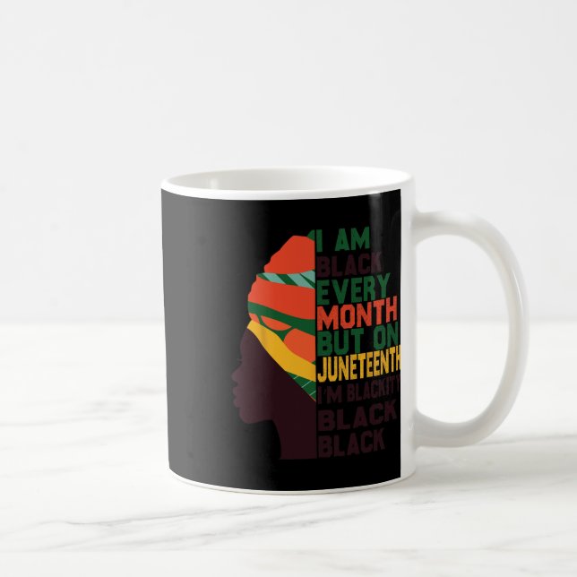 Afrikansk amerikansk Pride drottning Black Month H Kaffemugg (Höger)