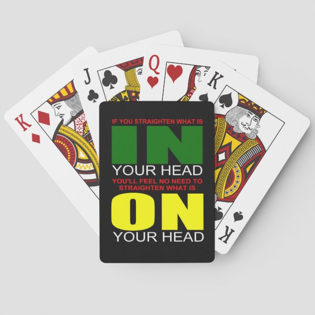 Afrikansk amerikansk princip casinokort (Baksidan)