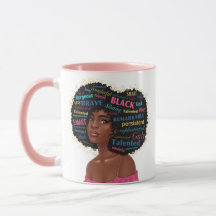Afrikansk amerikansk prinsessa 11 oz Mugg