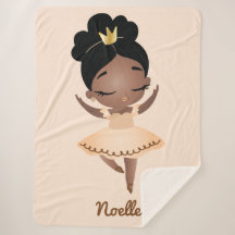 Afrikansk amerikansk prinsessa Ballerina w/Krona B