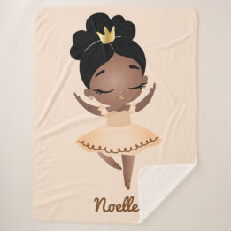 Afrikansk amerikansk prinsessa Ballerina w/Krona B