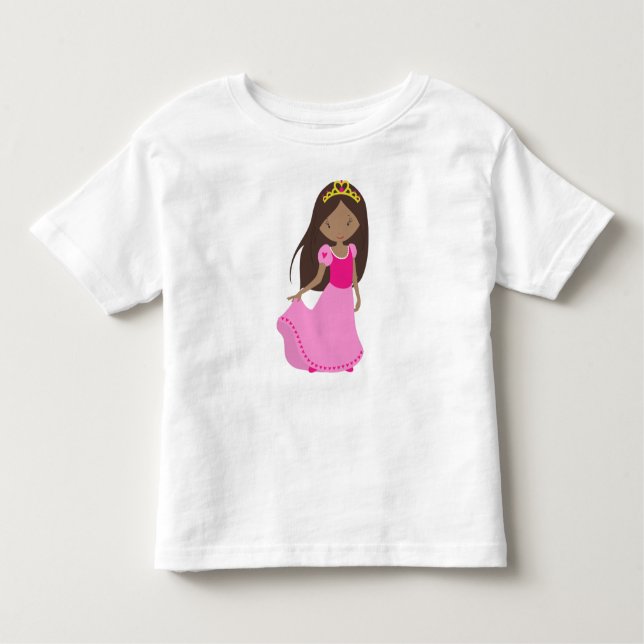 Afrikansk amerikansk prinsessa, drottning, Krona,  T Shirt (Framsida)