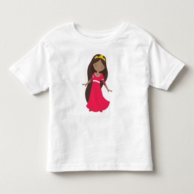 Afrikansk amerikansk prinsessa, drottning, Krona,  T Shirt (Framsida)